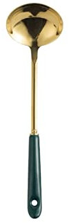 Cucharas de Sopa Chinas Juego de colador de Cuchara de Sopa Grande de Acero Inoxidable, Cuchara de Mango Largo de Sopa Grande for el hogar Cuchara Versátil (Color : Groen, Size : Spoon)