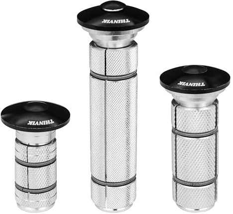Thinvik Bike Steertube Compression Plug Bicycle Expansion Plug for Headset Expanding Steertube Aluminum Alloy Small Size
