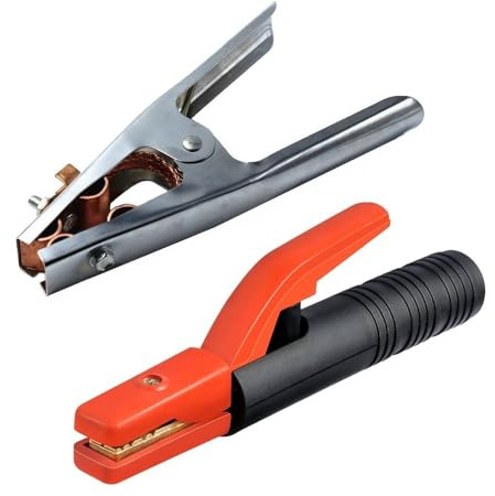 300A Electrode Holder + Earth CLAMP Set Welding Ground ARC MMA Rod Stick Grip