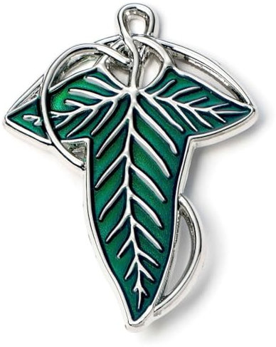The Lord of The Rings The Leaf Of Lorien Anstecknadel, blau, LRPB0005, Einheitsgröße, Zink