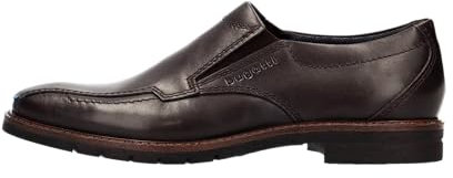 bugatti Herren Slipper, Männer Slip On,Halbschuhe,Slides,Schlupfschuhe,schluepfschuhe,Loafer,College Schuhe,elegant,Dunkelbraun (6100),43 EU / 8.5 UK