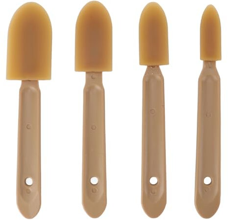 4 Piezas Herramienta de Acabado de Masilla de Lechada Liviana Sellador de Lechada Suave Herramienta de Calafateo de Silicona Aplicador de Esparcidor de Espátula Varias