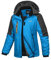 Libin Winterjacke Damen Warm Gefüttert Skijacke Outdoorjacke Damen Wasserdicht Atmungsaktiv Wanderjacke Übergangsjacke Reitjacke mit Abnehmbarer Kapuze und Reißverschlusstaschen Blau, L