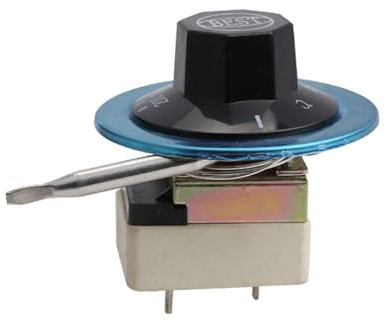 Termostato de 2 pines for calentador de agua, interruptor de Control de temperatura, perilla ajustable, 60-200 grados centígrados