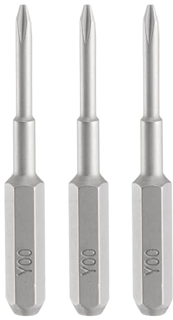 QUARKZMAN 3 Stück Y00 Tri Wings Schraubendreher Bit Set 5/32 Zoll Sechskantschaft 35mm/1,38 Zoll Länge Magnetisch 3 Punkt Y förmiger Kopf Sechskant Bits S2 Stahl Bitsatz für Akkuschrauber