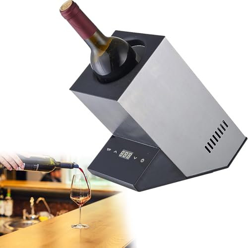 Beachtiful Enfriador de Vino Eléctrico para 750 ml de Vino y Algunas Botellas de Champán, Enfriador Portátil sin Hielo para Fiestas, Regalo para Amantes del Vino.,D