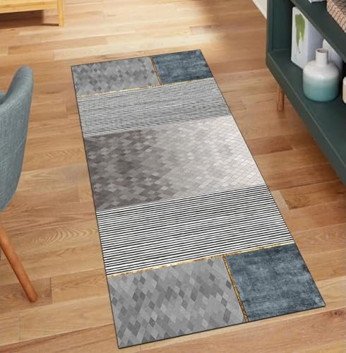 QQrunner Tappeto lungo da cucina, antiscivolo, 110 x 260 cm, al metro, lavabile, patchwork, tappeto da cucina e corridoio, in poliestere, per soggiorno