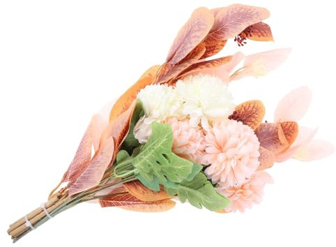 HAWILLOSCH 1 Pz bouquet artificiale falso impostore fiore ortensia artificiale piante gambi di ortensie finte fiori artificiali di eucalipto finta ortensia Bouquet realistico plastica rosa