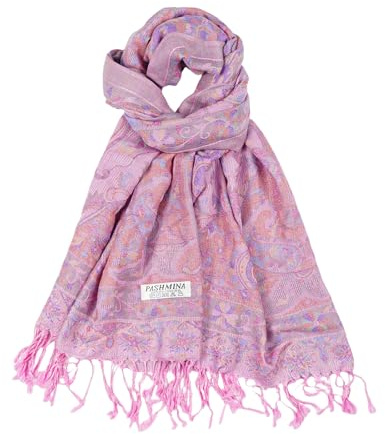 CRFASIBE Damen Pashmina Stil Schal, 200x70cm, Winter Elegante Paisley Stola | Weicher Warmhalteschal für Damen, Vielseitig Allwetter Mode Schal für Hochzeit Party Weihnachten Alltag und Reisen