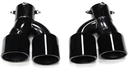 Auspuffblende Für B&MW G20 G21 320d 330i 325i 2020 2021 2022 2023 2024 Carbon Fiber Auto Auspuffrohr Schalldämpfer Spitze Schwanz 63mm Düse(Schwarz)