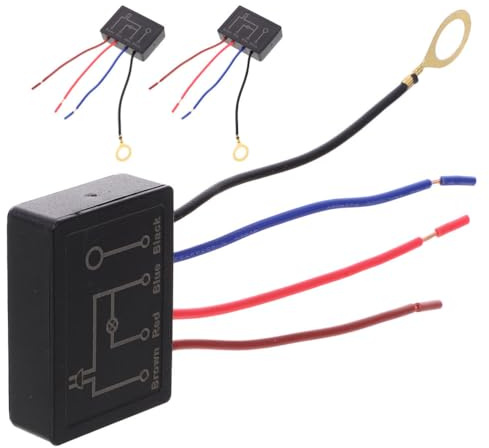 Cabilock Interruptor de atenuación de lámpara de 3 piezas: Adaptador táctil con atenuación de cuatro etapas - Módulo de control táctil preciso para bombillas LED regulables
