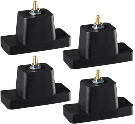 weiting Patins d'Isolation Vibratoire | 4 Pièces Tapis d'Isolation Sonore pour Climatiseur - Support Anti-Choc Réducteur de Bruit pour Pompe à Piscine Générarice Climatisation Maison Appartement