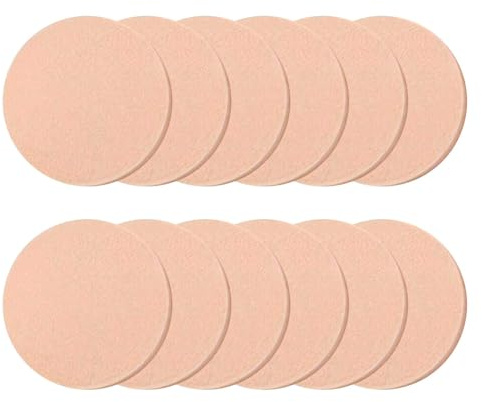 12 Pack Makeup Sponges, Natural Facial Sponges for Dry and Wet Use, Essential for Daily Skincare