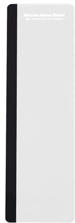 SUPVOX Transparentes Acryl Monitor Memo Board Computermonitor Notizhalter mit Smartphone Halter Selbstklebende Büro Pinnwand für Bildschirm Langlebiges Bruchfestes Notizbrett