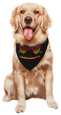 Deutschland, Deutsche Flagge Kopftücher Für Hund Verstellbarer Hundehalstuch Weich Dreieck Lätzchen Für Geburtstag Kleine Mittelgroße Und Große Hund Katzen