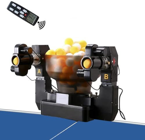 Bordtennisrobot, automatisk ping pong boll launcher med 36 snurrbollar, återvinningsnät för övningsträning, perfekt för idrottare och nybörjare