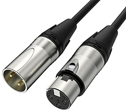 MAONO 1.8M XLR-Mikrofonkabel,Hochwertiges XLR-Kabel (männlich auf weiblich) mit Symmetrischem 3-poligem Stecker, Audiokabel für Mikrofon, Lautsprecherkabel PD100X,200X,200W,300X,400X Mikrofone