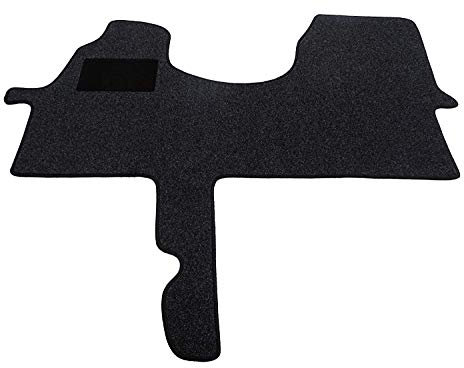 MERTEX Automatte Autoteppich Premium anthrazit meliert 67451-P-A (schwarz, Fahrerhausteppich)