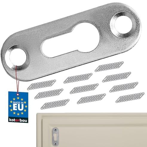 KOTARBAU Linsenkopfbeschlag 42x14mm Verzinkt 100 STK. Univer. Bildaufhänger Bilderrahmen Schrankaufhänger 8mm Loch Schnelle Montage Gemäldeaufhänger