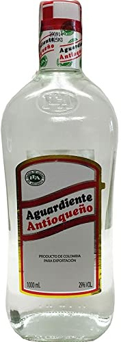 Aguardiente Antioqueño - Bebida espirituosa anisada - 1000ml 1 Litro (Rojo)
