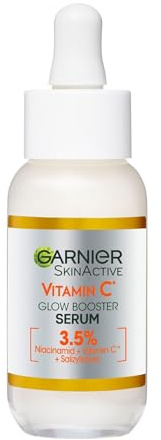 Garnier Sérum Facial Anti-Imperfecciones Vitamina C+ con Niacinamida Ácido Salicílico y Melasyl con Efecto Iluminador y Antioxidante 30ml