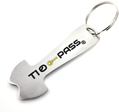 ® T10-Pass - Clé Jeton de Caddie - Déverrouilleur de Caddie de Supermarché - Débloqueur de Chariot de Magasin Gris
