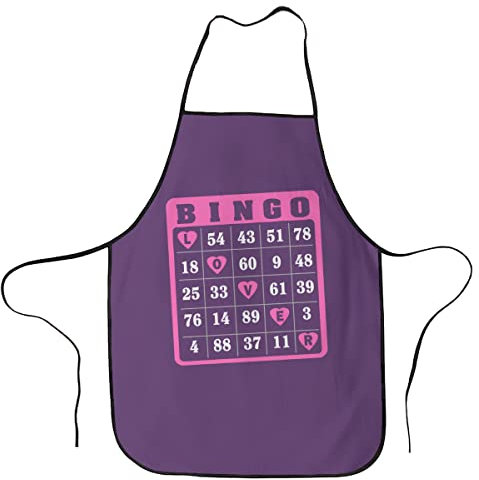 Lsjuee Lover Bingo Grillschürzen für Männer und Frauen - lustige Schürzen für Mama, Papa, Freund, professionelle Kochschürze, Einheitsgröße, am besten zum Kochen, Backen, Gartenarbeit, Grillen