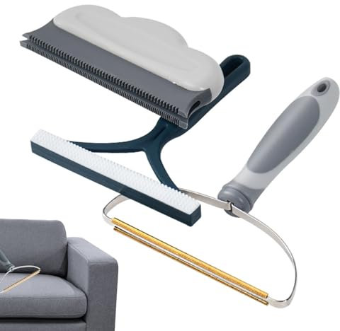 Aznever Tierhaarentfernung - Wiederverwendbares Teppich-Haarentfernungsgerät, 3-teiliges Set - Tierhaarentferner für Couch, Sofa, Hunde- und Katzenhaarentferner, Geschenk für Tierliebhaber