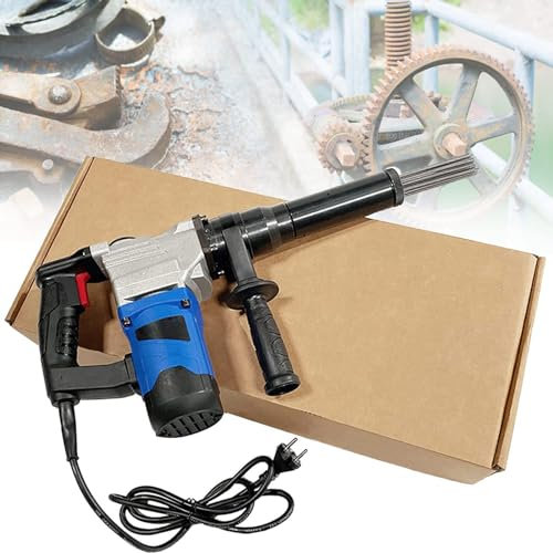 JavoN Electric Needle Scaler 1100W High Power Industrial Grade Electric Needle Scaler HandHeld Needle Derusting Gun Electric Jet Chisels For Removal Of Rust Weld Slag And Paint,220V