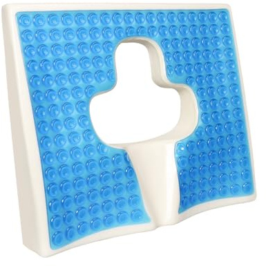 Pumwoy Anti-Dekubitus-Kissen, Bettwund-Kissen für Po, Hämorrhoidenkissen, Gel-Sitzkissen, Steißbeinkissen für bettlägerige Patienten, Steißbein-Schmerzlinderungskissen