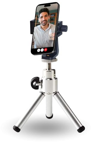TronicXL Mini trípode para smartphone giratorio, trípode para teléfono móvil, pequeño, foto y vídeo, altura regulable