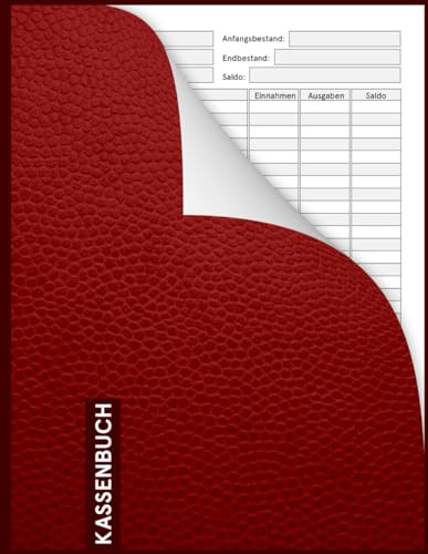 Kassenbuch: Einnahmen Und Ausgaben Buch Einfach Eintragen, für Vereine, kosmetikerin, Friseure, Und Kleinunternehmer | 110 Seiten