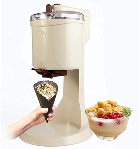 MAHWER Máquina for Servir Helados Máquina for Hacer Helados eléctrica, máquina automática for Hacer Helados Suaves de Frutas en casa, for Hacer en casa