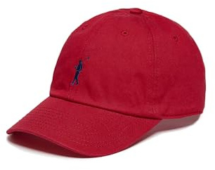 Polo Club Baumwollmütze mit gesticktem Logo, rot, One size