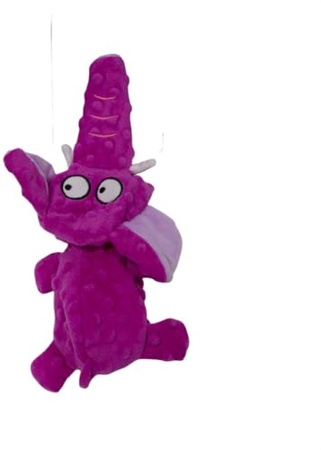 Jack and Vanilla, Jouet interactif en Peluche pour Chien en Forme d'éléphant, Doux et Durable, idéal pour Le Jeu, 28 cm, Couleur Rose, Modèle Bubble Plush