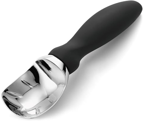 Hebterrka Eisportionierer Edelstahl Eiskugelportionierer, Robuster Eisportionierer Mit Ergonomischem Rutschfestem Griff, Zum Einfachen Portionieren Von Harteis Und Melonen, Vielseitiger Eislöffel