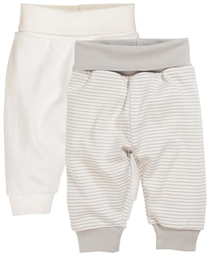 Playshoes Baby pumpbyxor joggingbyxor 2-pack, Ringel Uni Natur, 50