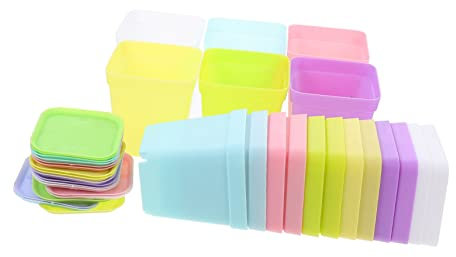 UKCOCO 18juegos Macetas para Suculentas De Plástico Contenedor para Suculentas con Bandejas Macetas para Jardinería para Interior y Exterior