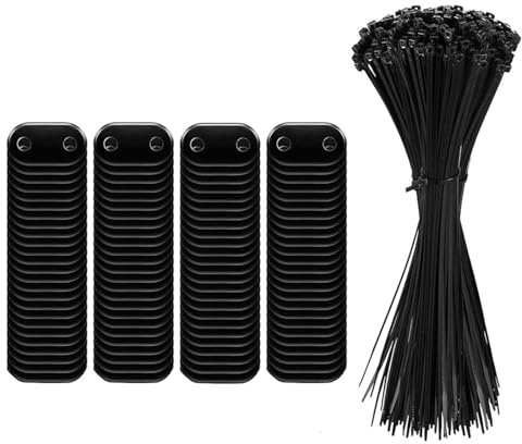 Outdoor Heavy Duty Privacy Screens Clips Shatterproof Mounting Fixation Set Includes PVC Ties for Lawns Patios Fence Mat Privacy Screen Attachments