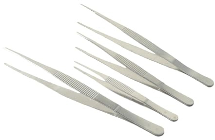 Pinzas para barbacoa de acero inoxidable para restaurante y buffet con pinzas Churrasco Clip para alimentos resistente a la parrilla de barbacoa (25 cm)