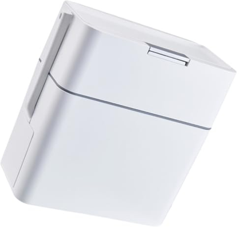 AKOOSY Poubelle Automatique avec Couvercle et Brosse Wc Intégrée Compacte et Fonctionnelle pour Cuisine Salle de Bain et Toilette Design pour Espaces Étroits