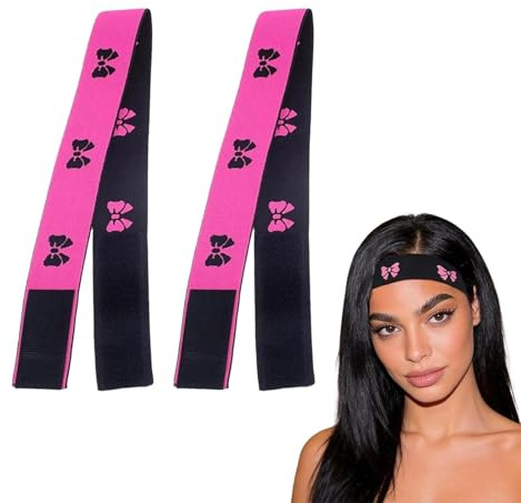Wig Bands for Women,2 PCS Elastic Melt Bands for Wigs,Adjustable,Double Sided