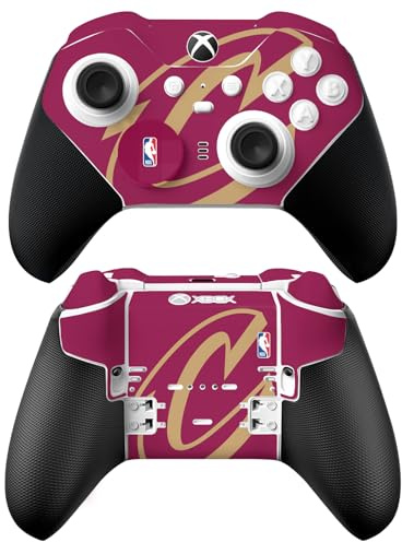 Head Case Designs Officially Licensed NBA Oversized Cleveland Cavaliers Logo Vinyl Sticker Gaming Skin Decal Cover Compatible With Xbox Series X & S Elite Wireless Controller Series 2