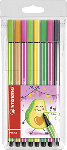 Premium-Filzstift - STABILO Pen 68 - Living Colors - 8er Pack Avocado