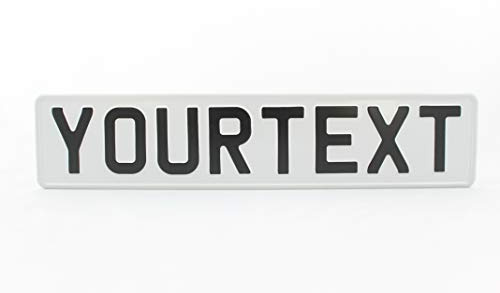 Great Britain GB Euro European EU License Plate Number Plate Embossed Custom