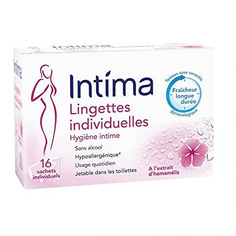 Intima individuella våtservetter intim hygien med trollhasselextrakt x16 (set med 4)