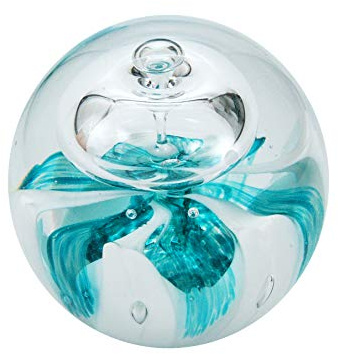 Pfronten Schmuck Traumkugel Traum-Kugel mini Briefbeschwerer, Wintertraum - Handarbeit, 6 cm Ø