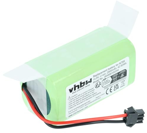 vhbw Batería Compatible con Cecotec Conga 1090 | 1190, 950, 990, Excellence aspiradora, robot de limpieza (2900mAh, 14,8V, Li-Ion)