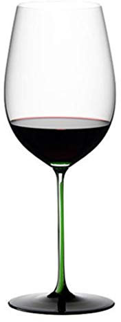 ZKHD Crystal Master Hand-Made Green Tie Burgundy Wine Glass Bordeaux Wine Glass Imported From Austria,860ml / 30oz Bordeaux Cup