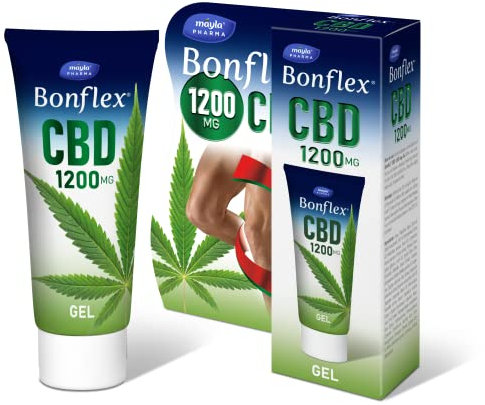 BONFLEX ® Gel CBD 1200 mg + Ácido Hialurónico + Jenjibre + Glucosamina + Harpagofito + Árnica | 100ml | Efecto calor | Adultos